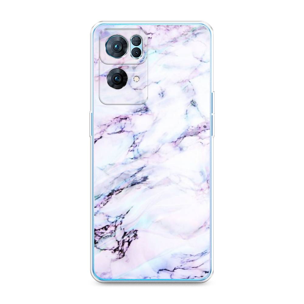 

Чехол на Oppo Reno 7 Pro "Радужный мрамор", Серый;фиолетовый, 258250-3