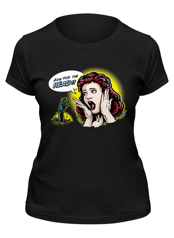 

Футболка женская Printio Zombiee! черная 2XL, Черный, Zombiee!