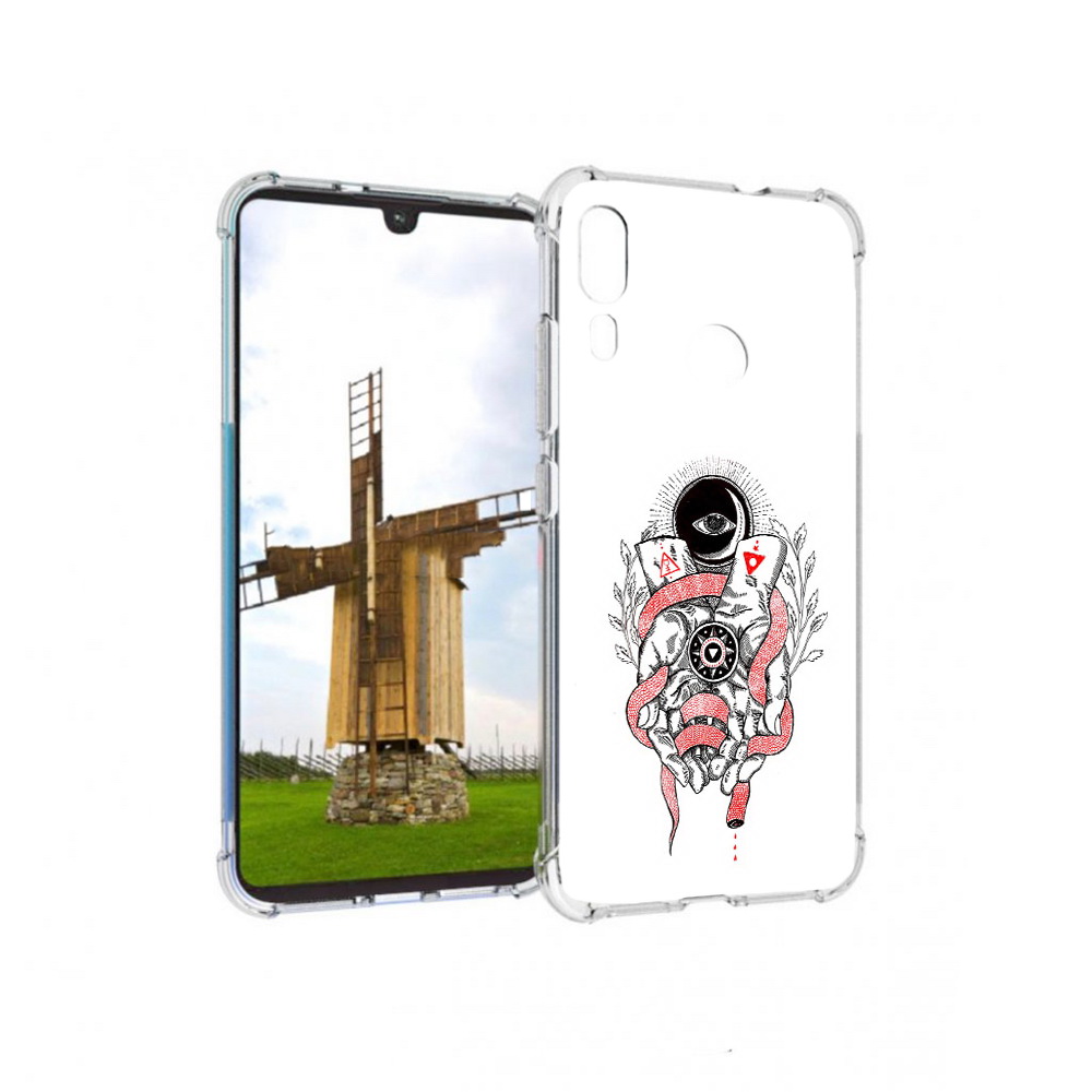 

Чехол MyPads Tocco для Motorola Moto E6 Plus абстрация связанные руки (PT150579.352.213), Прозрачный, Tocco