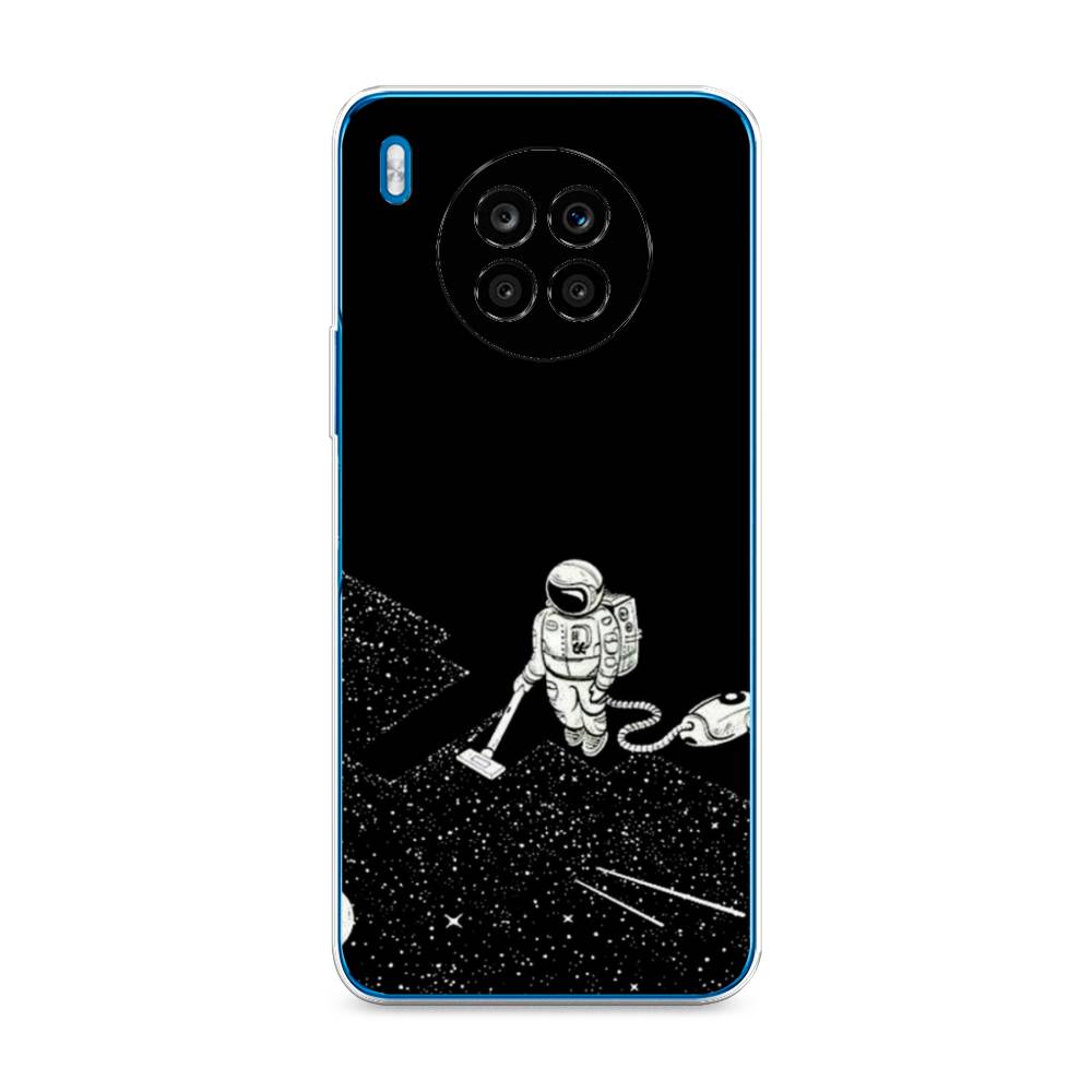 

Чехол Awog на Honor 50 Lite "Космонавт с пылесосом", Белый, 6106450-4