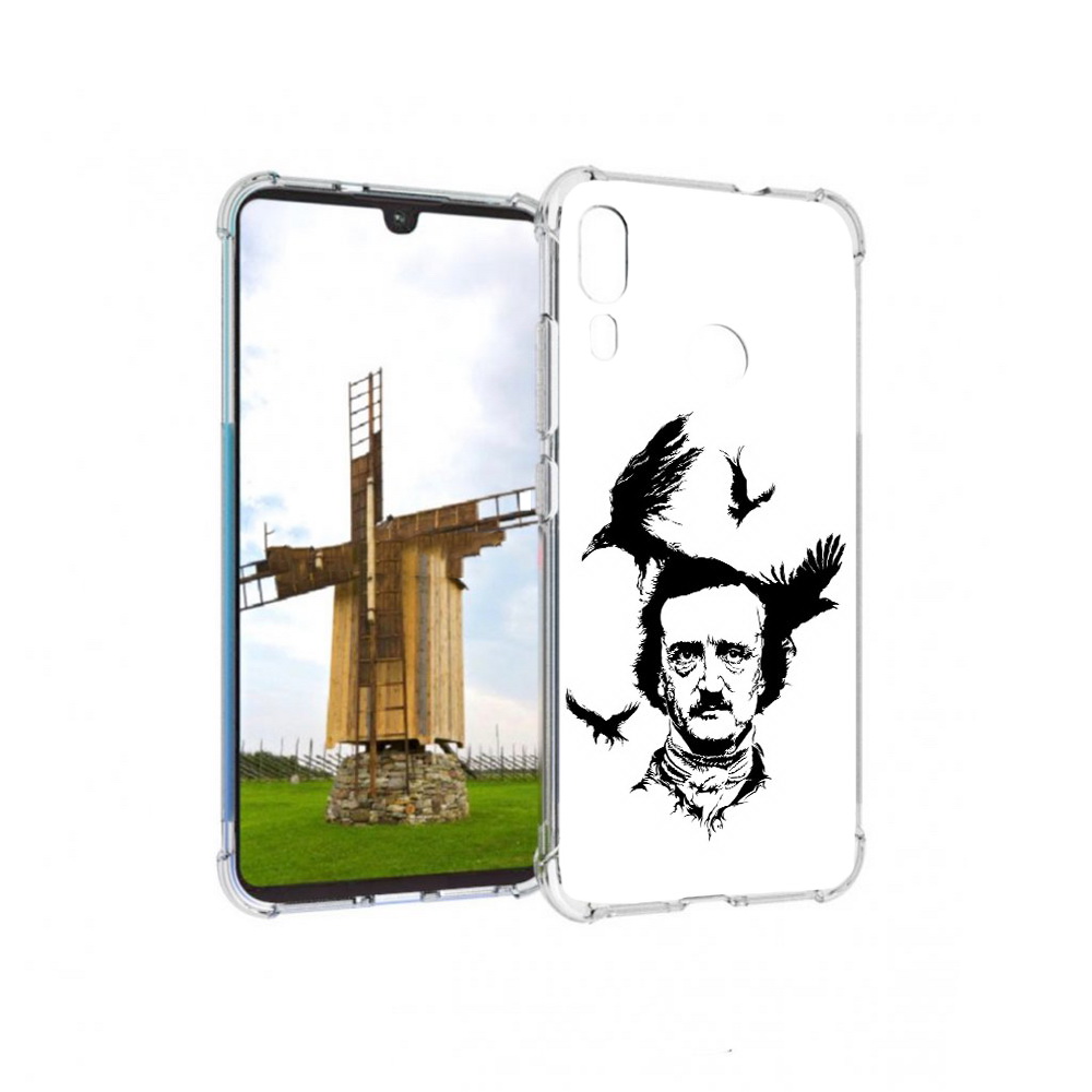 

Чехол MyPads Tocco для Motorola Moto E6 Plus Эдгар Аллан черно белый (PT150579.352.204), Прозрачный, Tocco