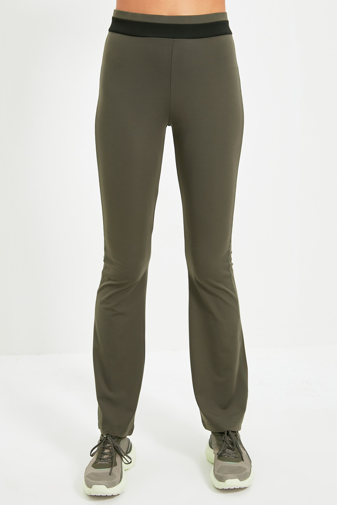 фото Спортивные брюки женские trendyol twoaw20ea0083 зеленые s