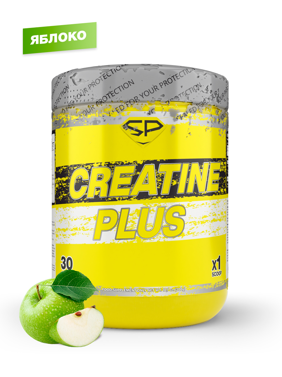 

Креатин моногидрат STEELPOWER CREATINE Plus, 300 гр, Яблоко, 201