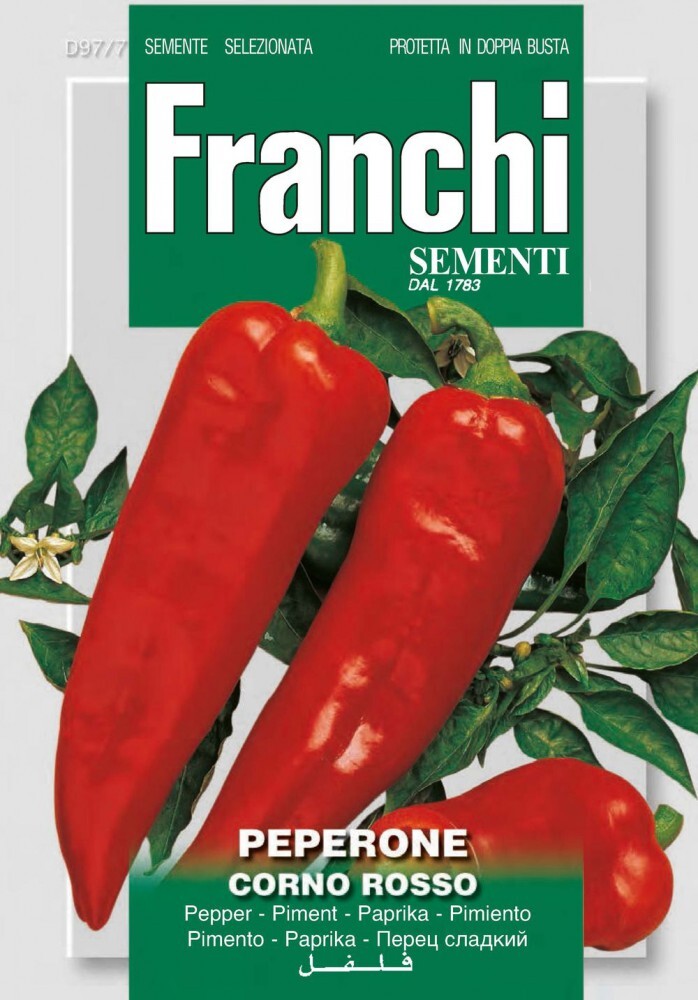 

Семена перца Красный рог сладкий, Franchi Sementi, Италия, Красный рог сладкий