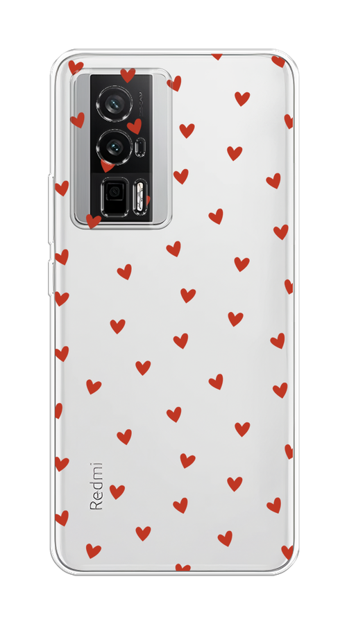 

Чехол на Xiaomi Redmi K60, Poco F5 Pro "Red hearts", Красный;прозрачный, 318850-1