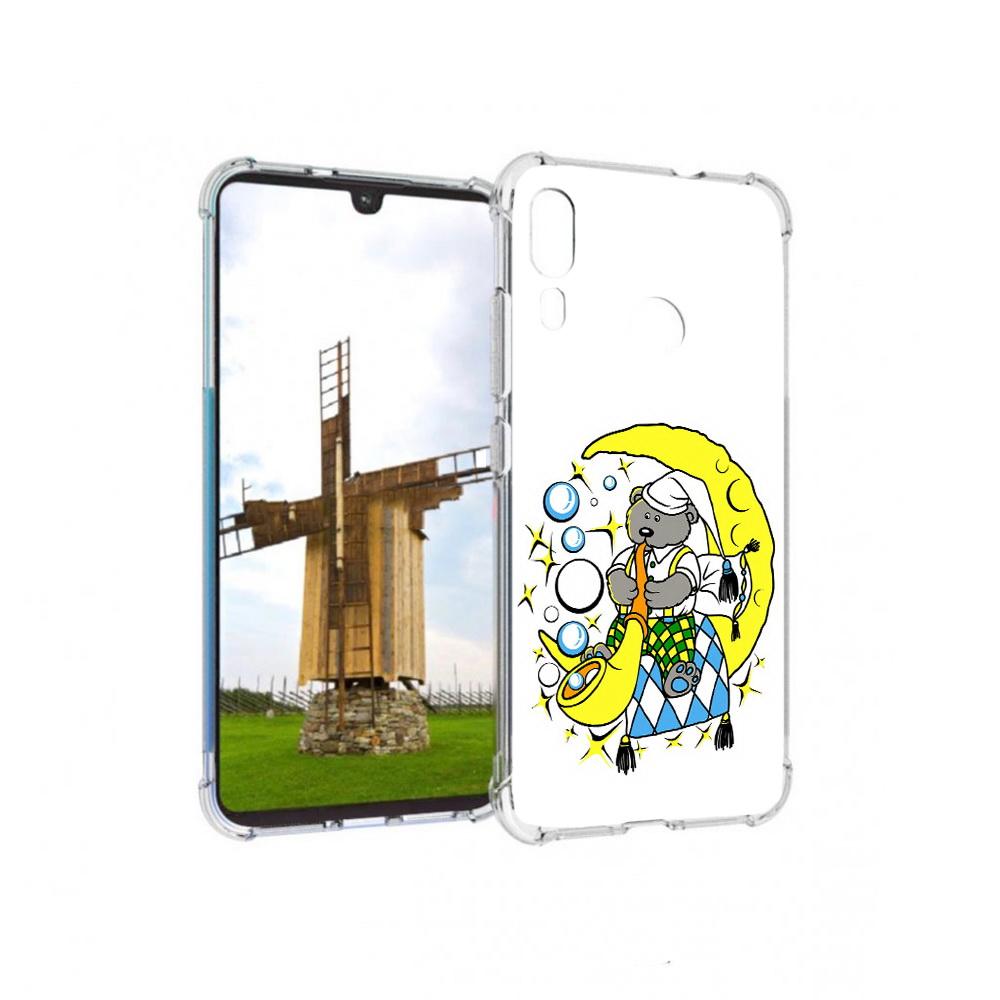 

Чехол MyPads Tocco для Motorola Moto E6 Plus Сырная луна (PT150579.352.167), Прозрачный, Tocco
