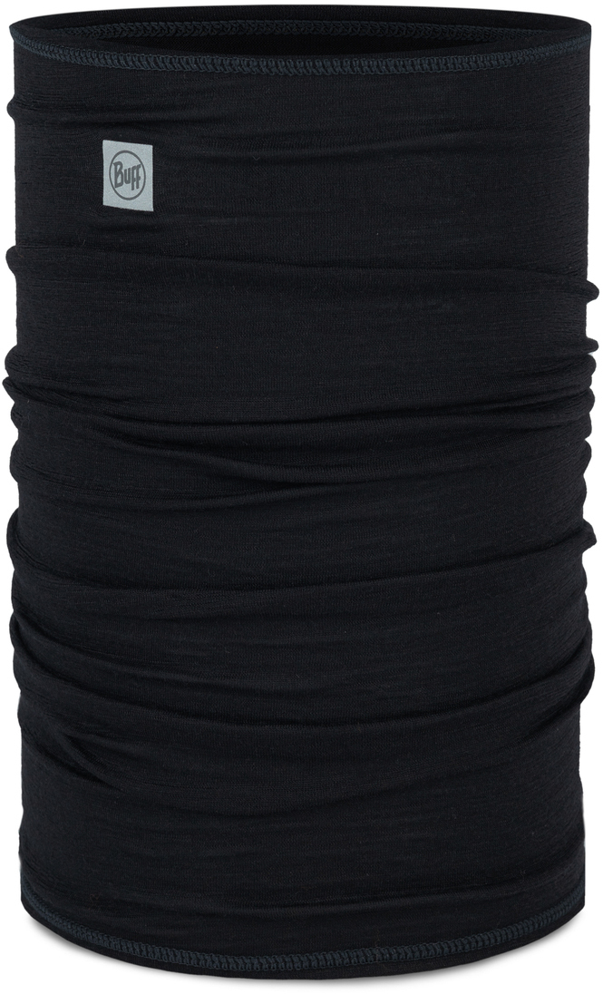 

Шарф-труба Buff Merino Lightweight Solid Black, Черный, Wool lightweight