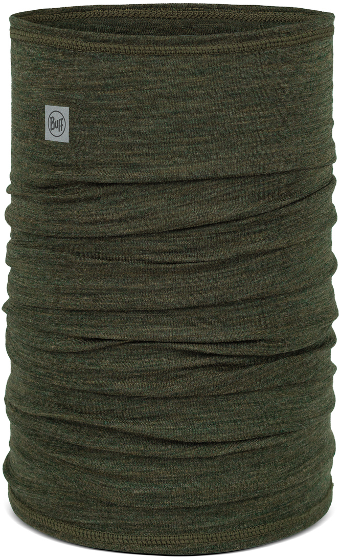

Шарф-труба Buff Merino Lightweight Solid Bark, Зеленый, Wool lightweight