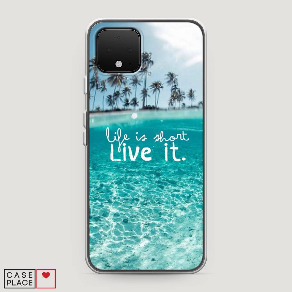 фото Силиконовый чехол "live it" на google pixel 4 awog