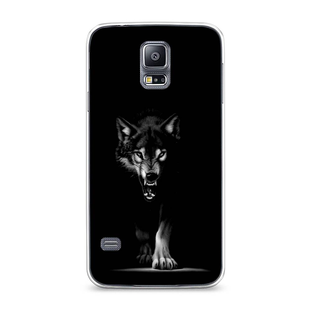 

Чехол Awog на Samsung Galaxy S5 "Волк выходит из ночи", Серый;черный;белый, 24150-1