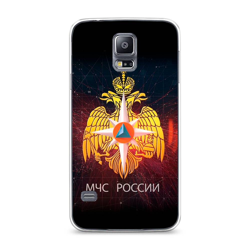 

Чехол Awog на Samsung Galaxy S5 "МЧС России", Черный;желтый;красный, 24150-5