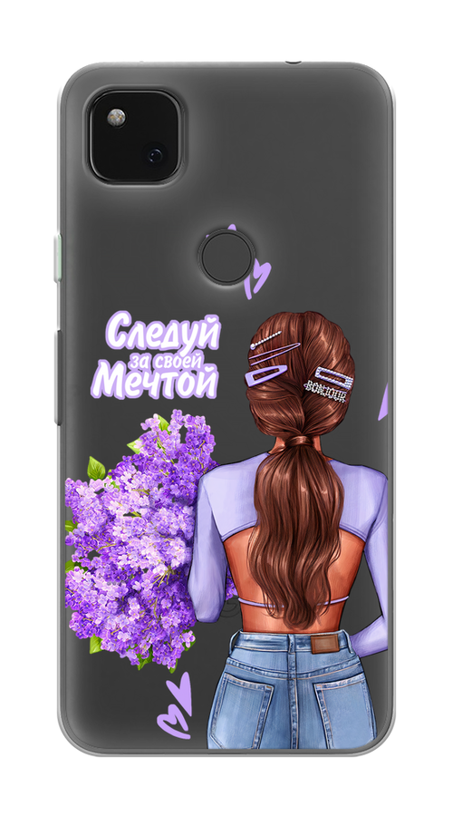 

Чехол на Google Pixel 4A "Следуй за своей мечтой", Фиолетовый;коричневый, 270650-1