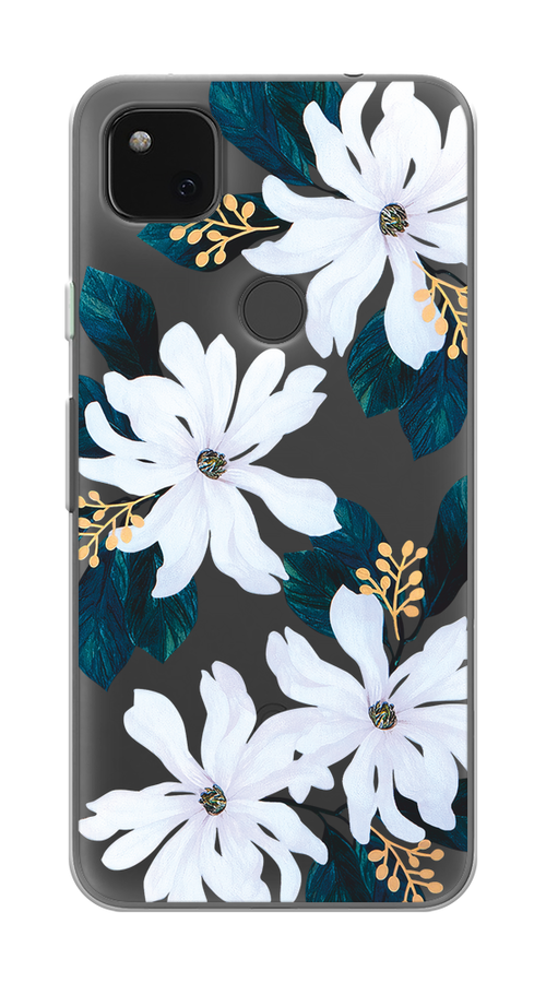 

Чехол на Google Pixel 4A "Delilah Flower", Зеленый;белый, 270650-1