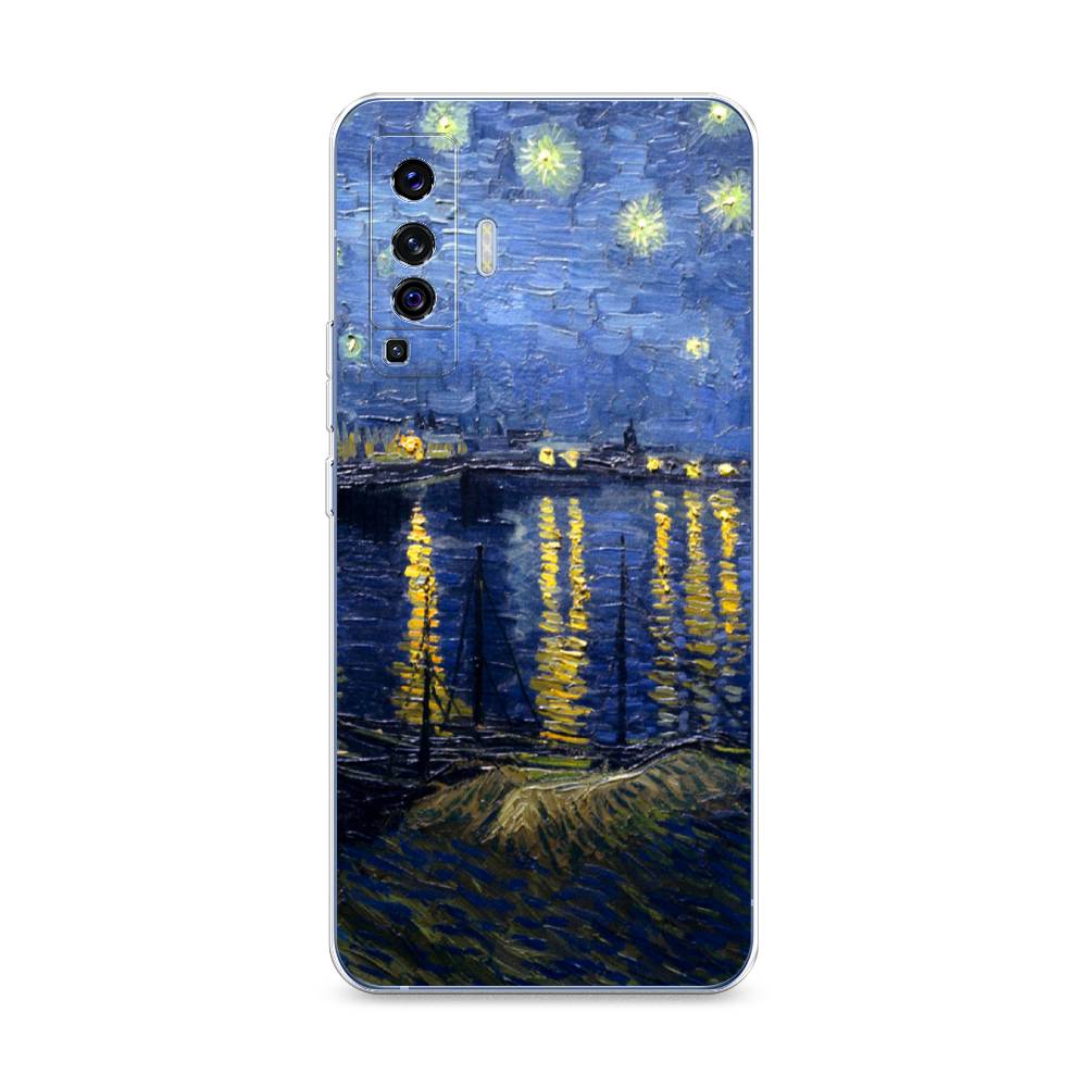 

Чехол на Vivo X50 "Звездная ночь над Роной", Синий;желтый, 262250-4