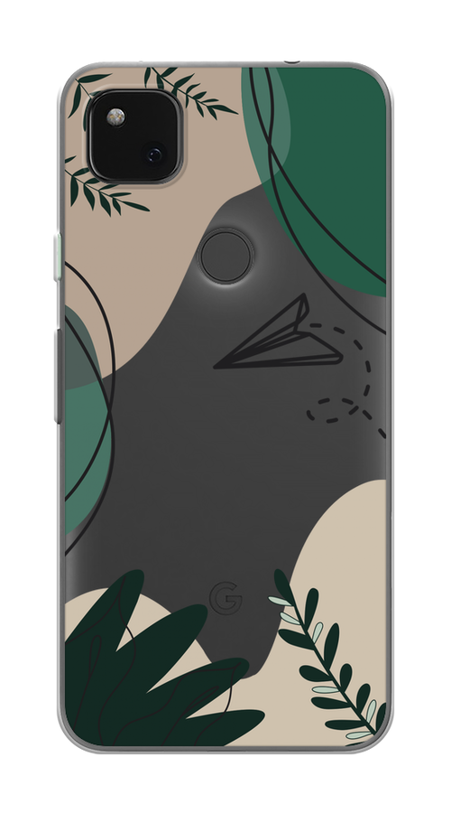 

Чехол на Google Pixel 4A "Secret Garden", Зеленый;бежевый;черный, 270650-1