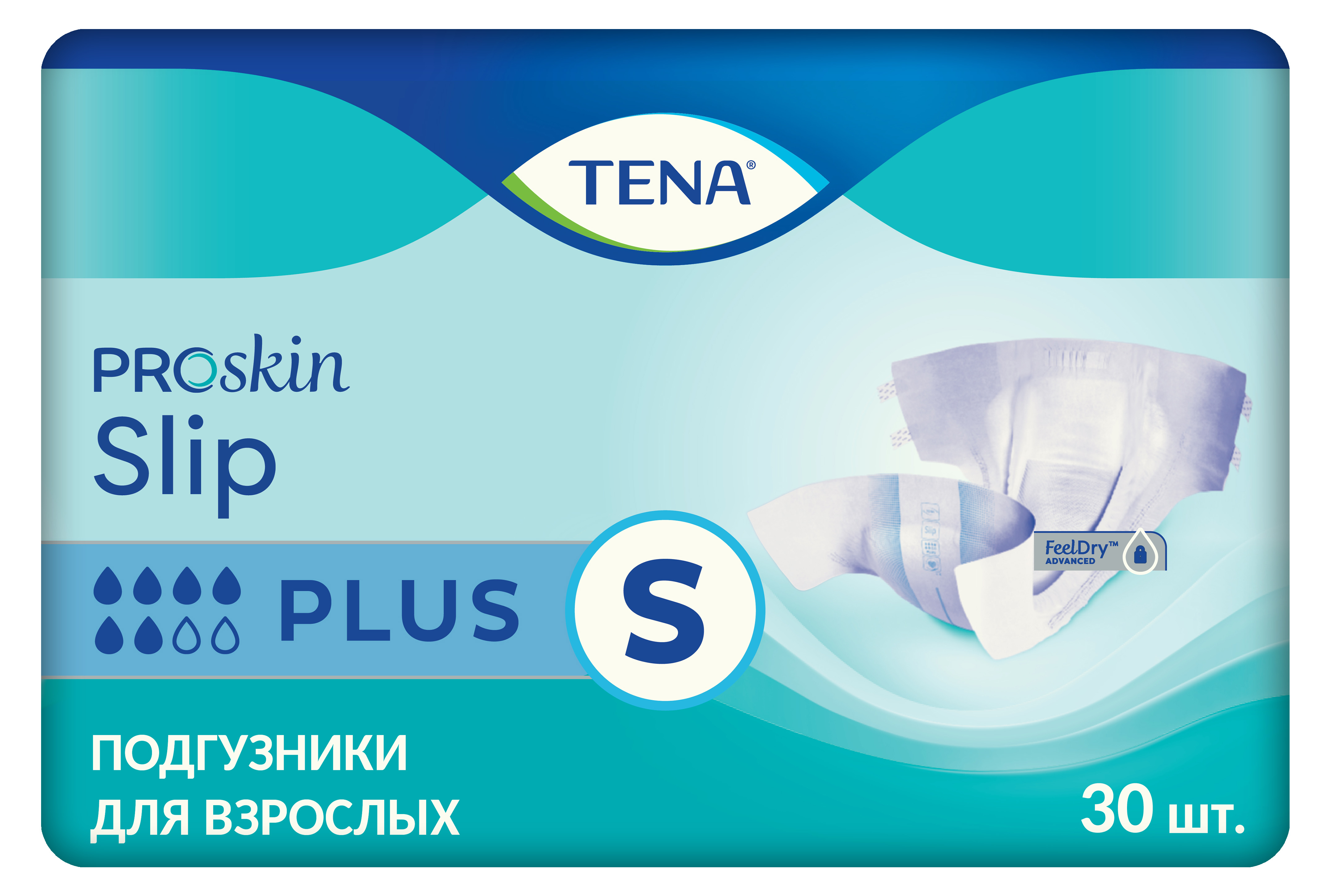 Купить Подгузники для взрослых TENA Slip Plus, размер S (56-90 см), 30 шт