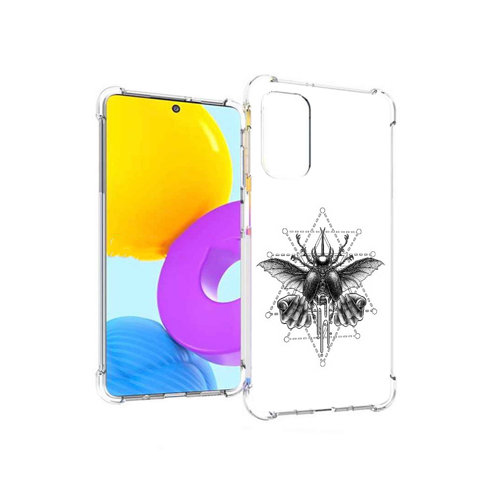 

Чехол MyPads Tocco для Samsung Galaxy M52 5G скарабей (PT226932.542.601), Прозрачный, Tocco