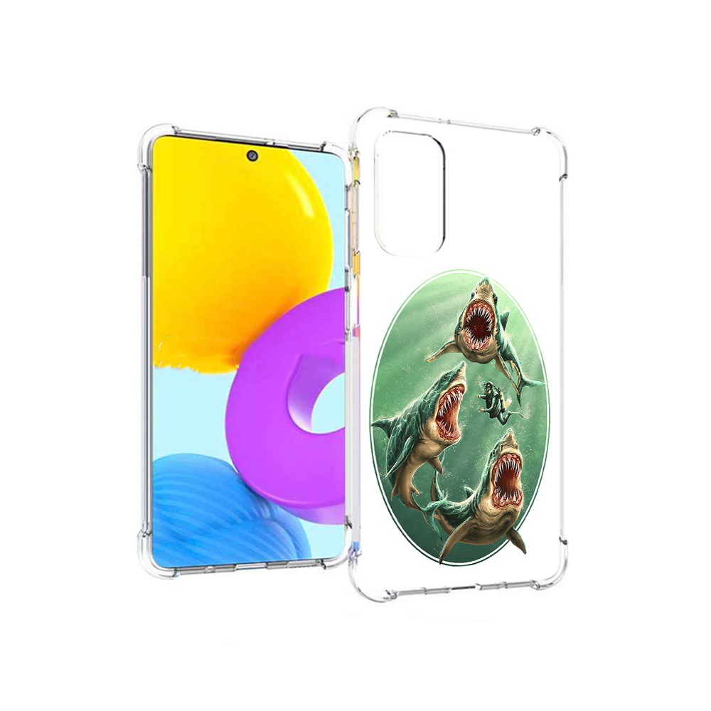 

Чехол MyPads Tocco для Samsung Galaxy M52 5G синяя бездна (PT226932.542.600), Прозрачный, Tocco