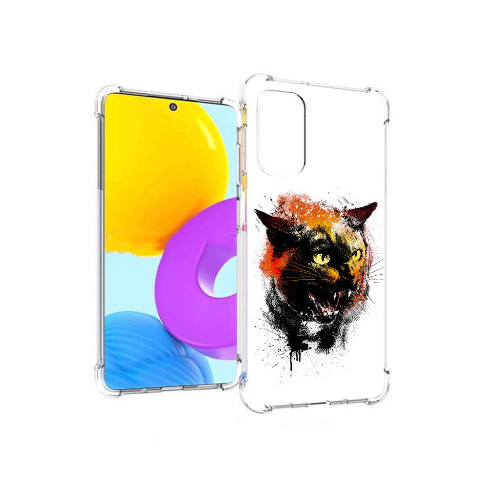 

Чехол MyPads Tocco для Samsung Galaxy M52 5G сиамский кот (PT226932.542.598), Прозрачный, Tocco