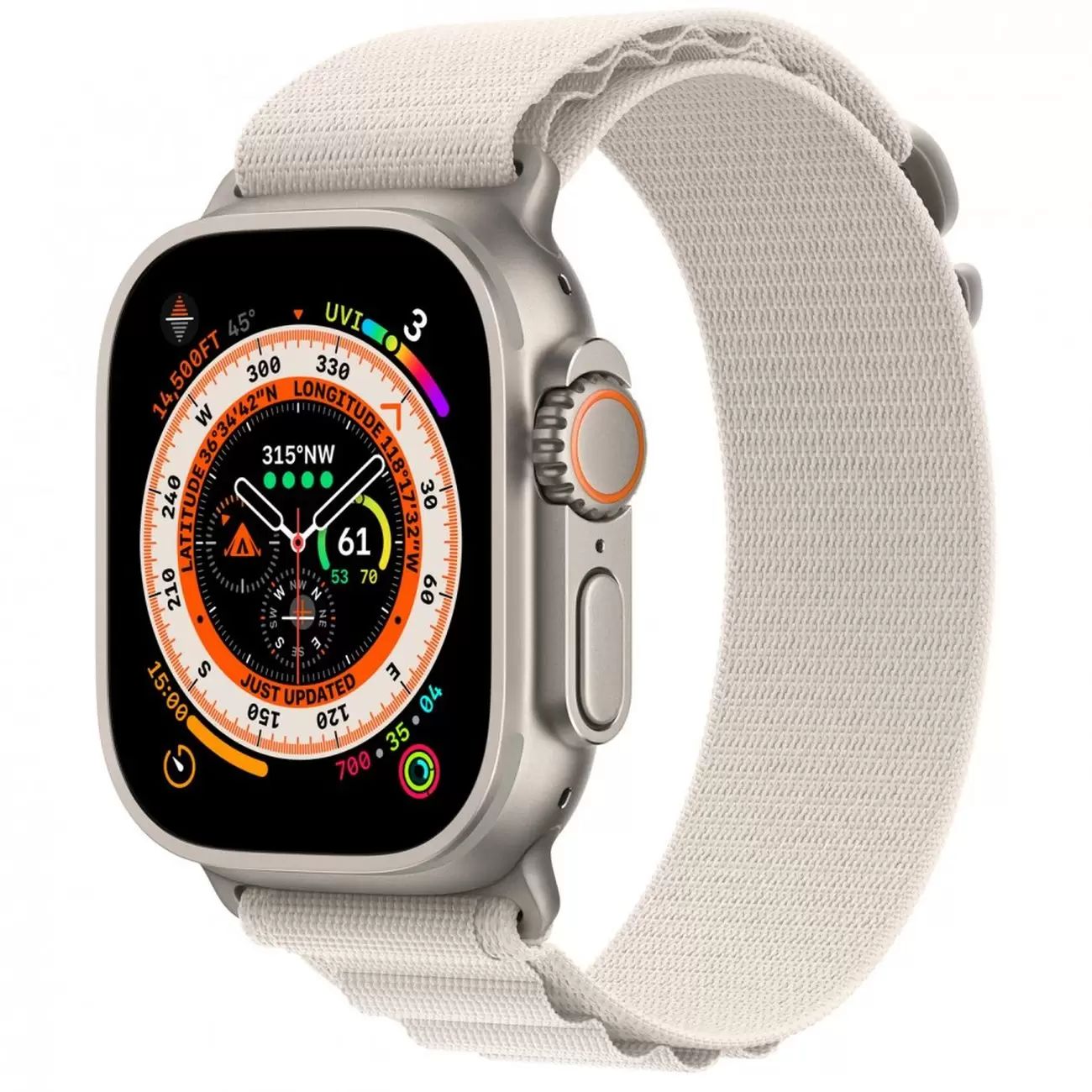 

Смарт-часы Apple Watch Ultra 49mm Titanium Starlight Alpine Medium, Watch Ultra