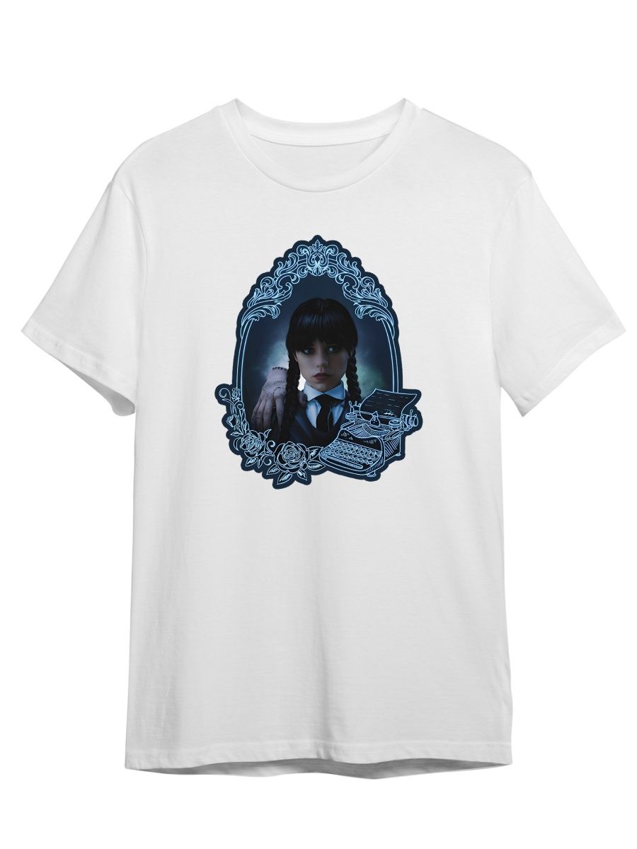 

Футболка унисекс СувенирShop Wednesday/Уэнсдэй/Венсдей 26 белая M, Белый, "Wednesday/Уэнсдэй/Венсдей" 26