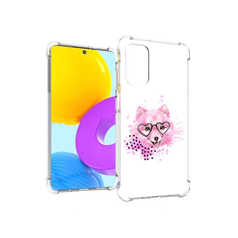 

Чехол MyPads Tocco для Samsung Galaxy M52 5G розовый волченок (PT226932.542.585), Прозрачный, Tocco