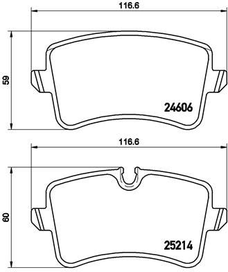 

Колодки тормозные дисковые задн. AUDI A4 Avant (8K5 B8) 11/07-12/15 / AUDI A5 (8T3) 06/07