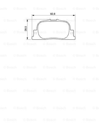

Тормозные колодки Bosch задние дисковые 986424730