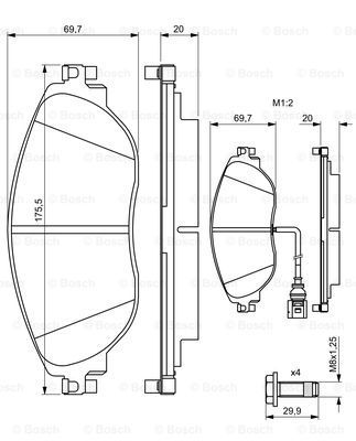 

Колодки дисковые передние Seat Alhambra, VW Sharan 1.4/2.0TSi/2.0TDi 10> 0 986 494 704