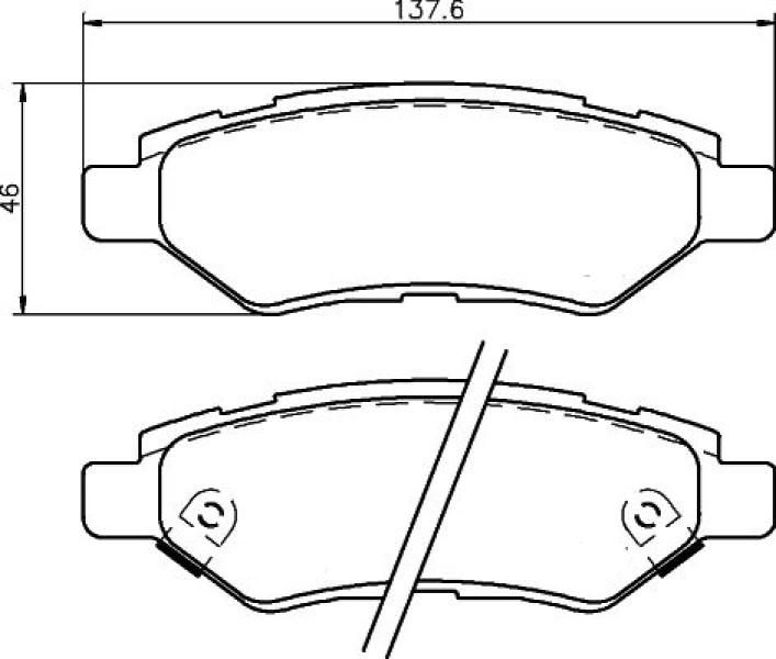 

Колодки зад.CHEVROLET CAMARO 3.6 11-15/CADILLAC CTS 08-14, SRX 09-16