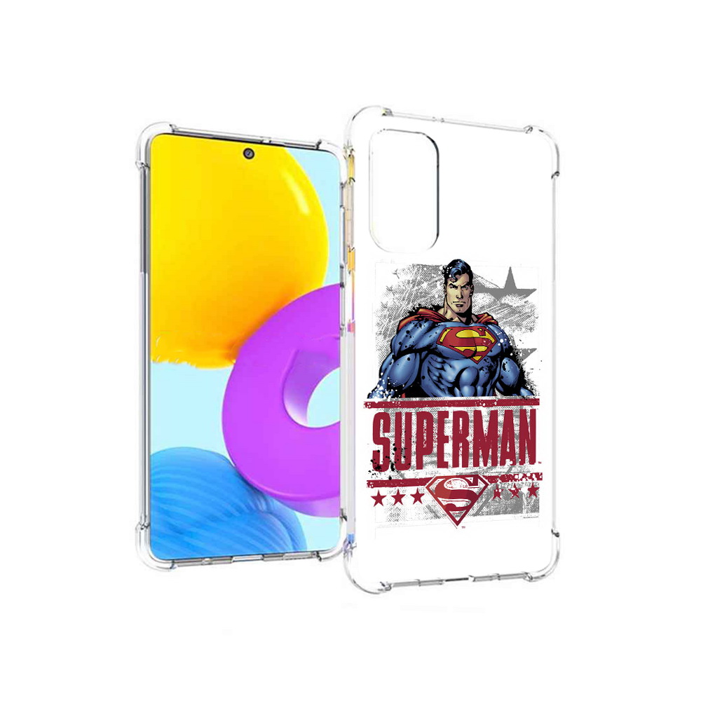 

Чехол MyPads Tocco для Samsung Galaxy M52 5G рисунок супермен (PT226932.542.583), Прозрачный, Tocco