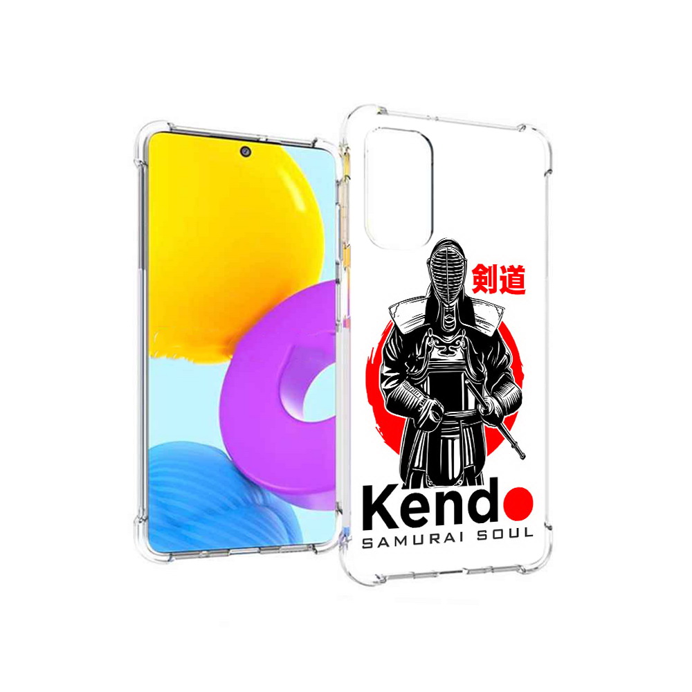 

Чехол MyPads Tocco для Samsung Galaxy M52 5G рисованый самурай (PT226932.542.581), Прозрачный, Tocco