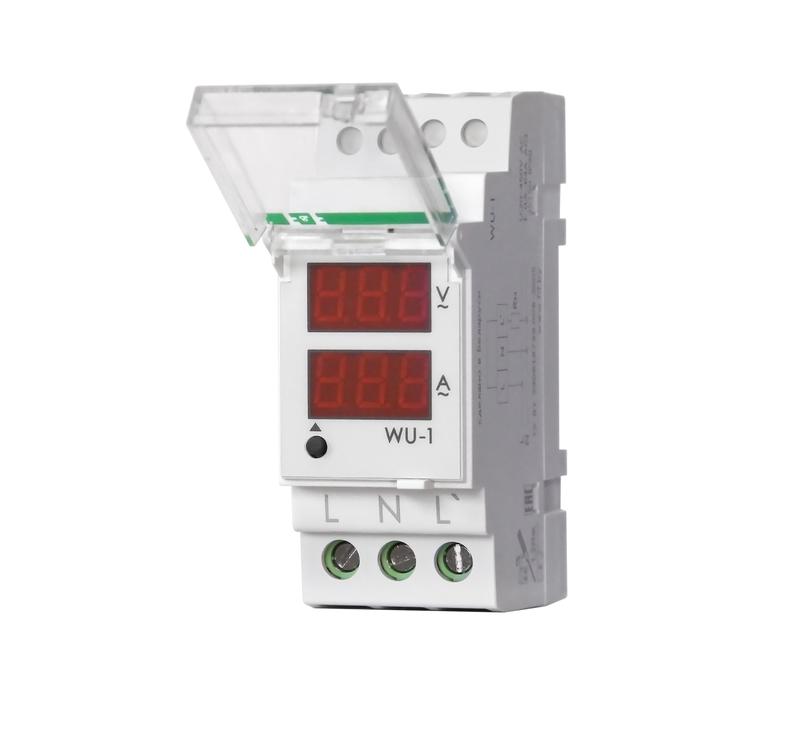 Указатель напряж. и тока WU-1 однофаз.; 0.5-63А 24-250В 40-60Гц 2 модуля F&F EA04.011.007