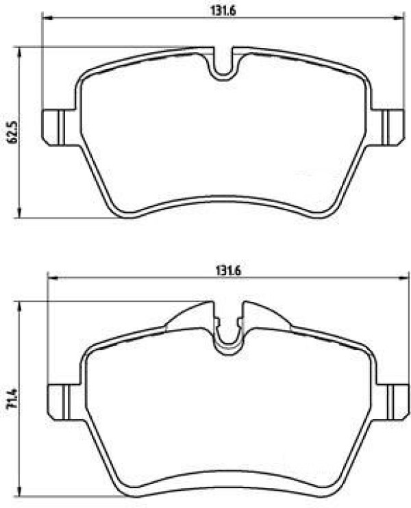 

Колодки дисковые п. BMW Mini Cooper 1.6i/D 06> P06051 =1277 00 [34116770251]