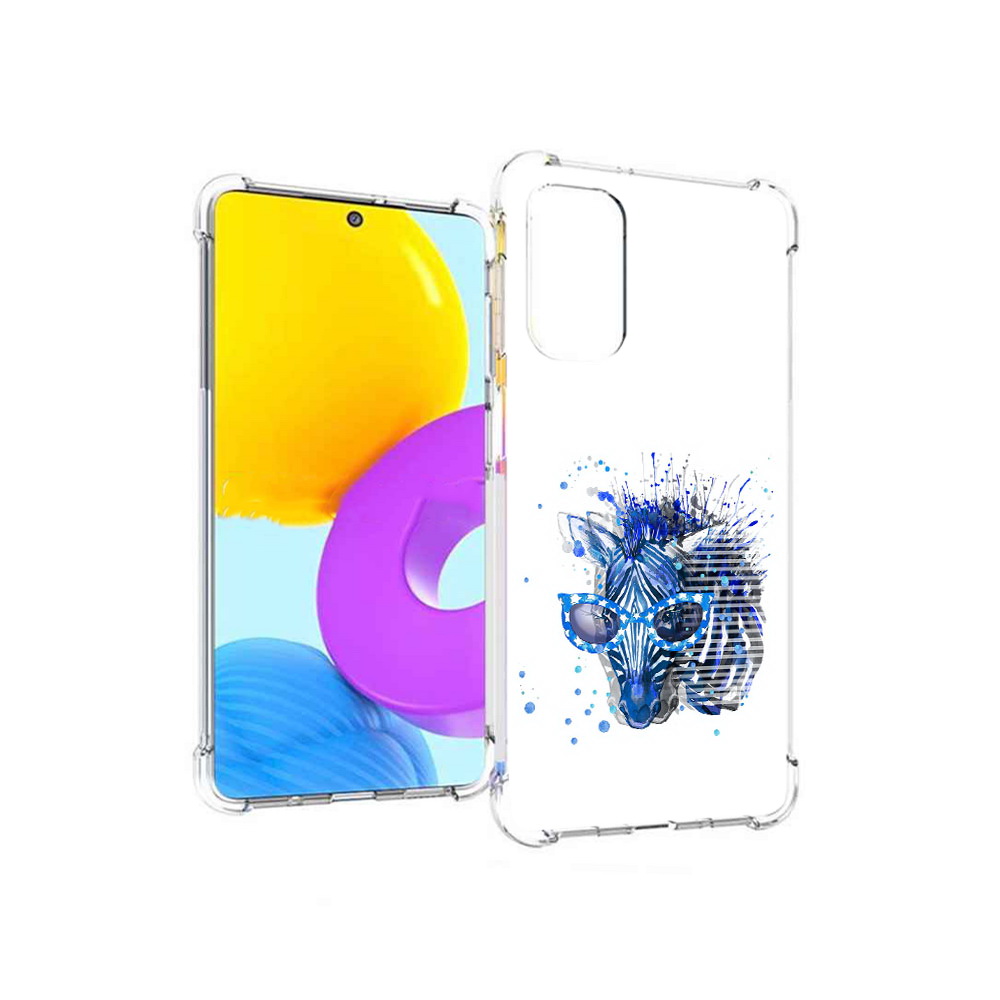 

Чехол MyPads Tocco для Samsung Galaxy M52 5G расплывчатая зебра (PT226932.542.577), Прозрачный, Tocco
