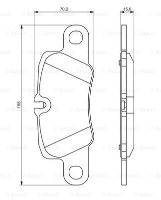 

Тормозные колодки Bosch задние 986494431