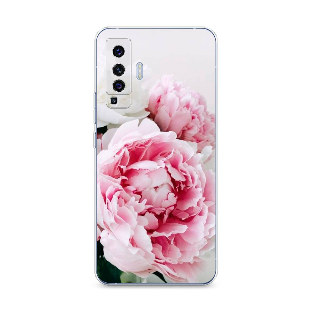 

Чехол на Vivo X50 "Розовые и белые пионы", Розовый;белый, 262250-2