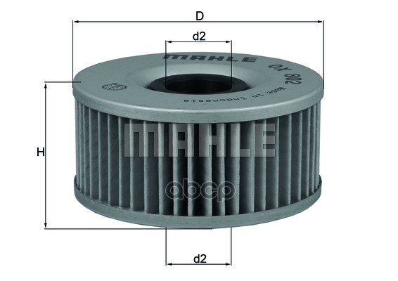 

Фильтр масляный Mahle/Knecht ox802