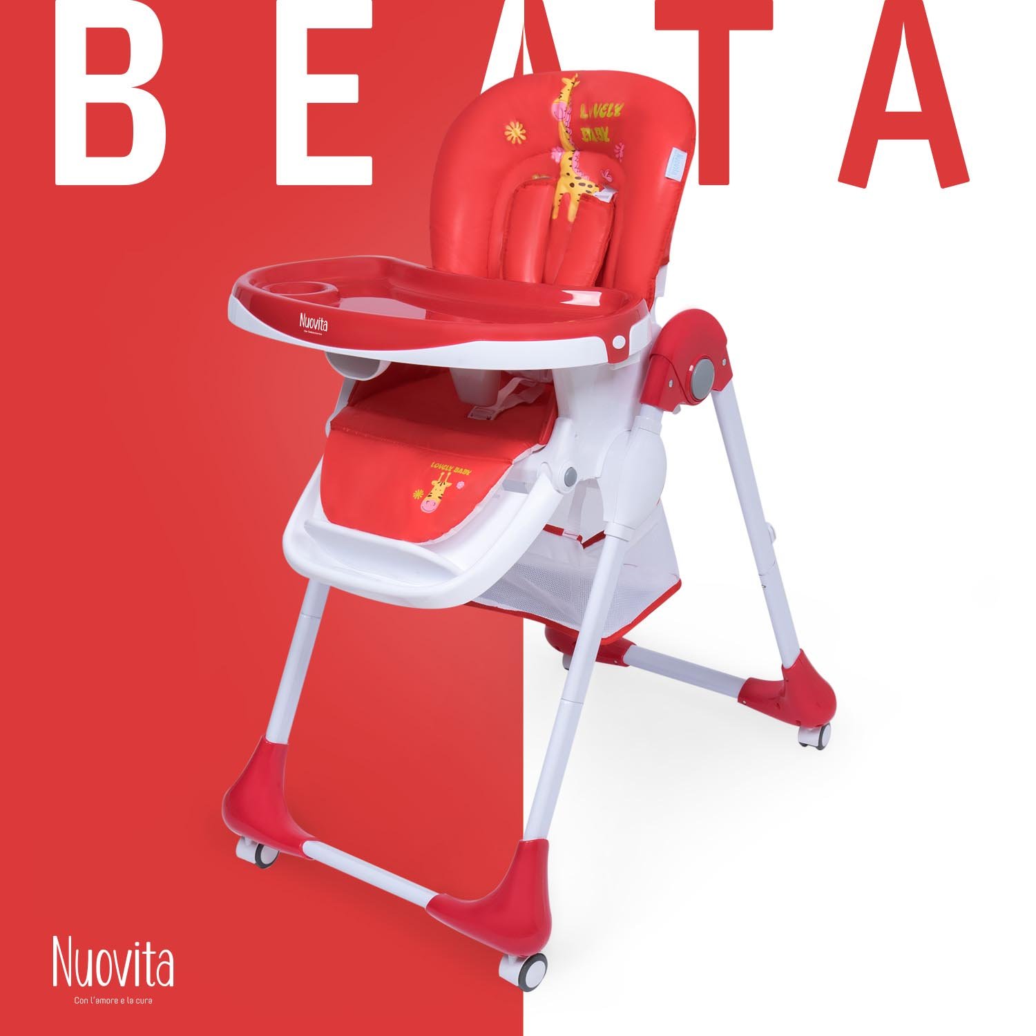 Стульчик для кормления Nuovita Beata ( Savana rosso) стульчик для кормления nuovita beata
