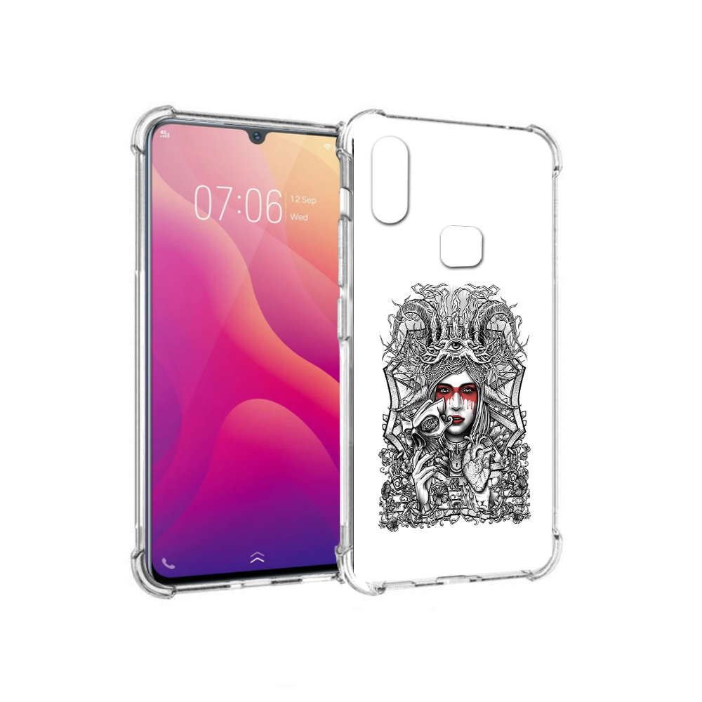 

Чехол MyPads Tocco для Vivo V11i грусная девушка (PT119353.424.302), Прозрачный, Tocco