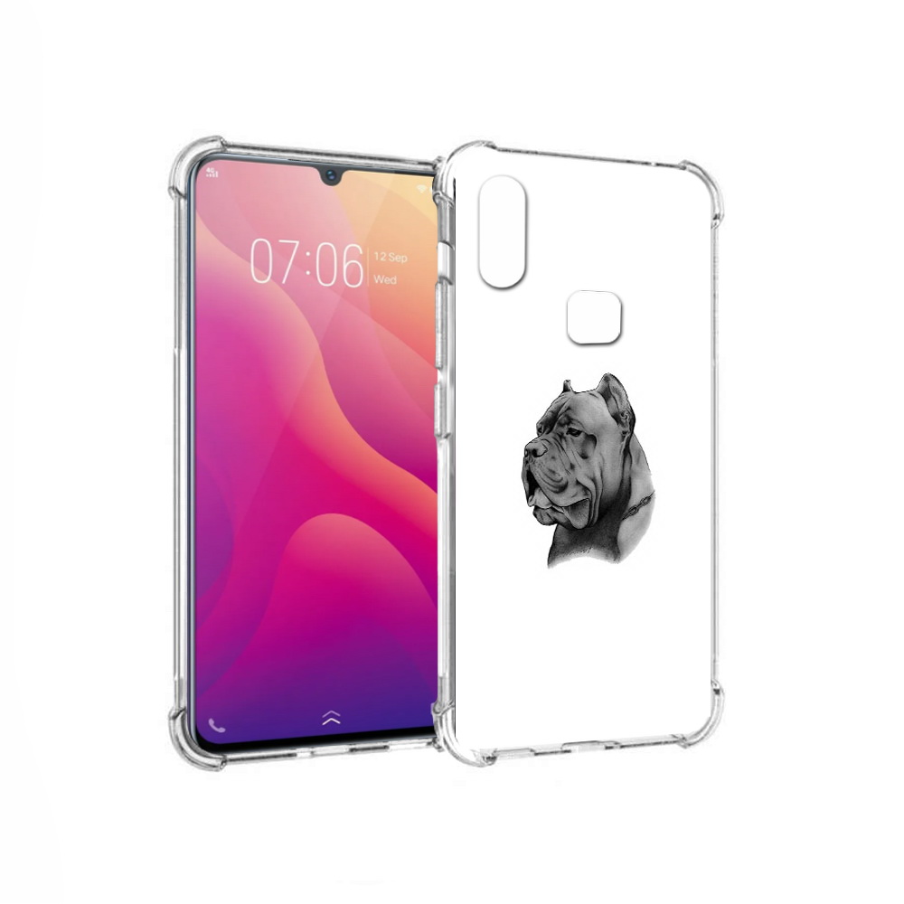 

Чехол MyPads Tocco для Vivo V11i грозный бульдог (PT119353.424.300), Прозрачный, Tocco