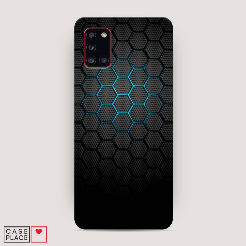 

Пластиковый чехол "Бирюзовые соты" на Samsung Galaxy A31, 2100320-2