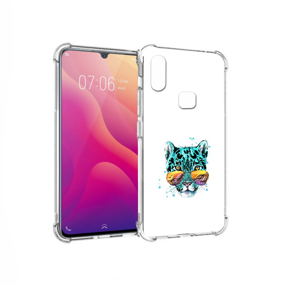 

Чехол MyPads Tocco для Vivo V11i голубой лео (PT119353.424.294), Прозрачный, Tocco