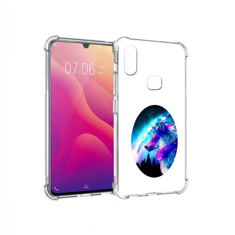 

Чехол MyPads Tocco для Vivo V11i голубой волк (PT119353.424.293), Прозрачный, Tocco