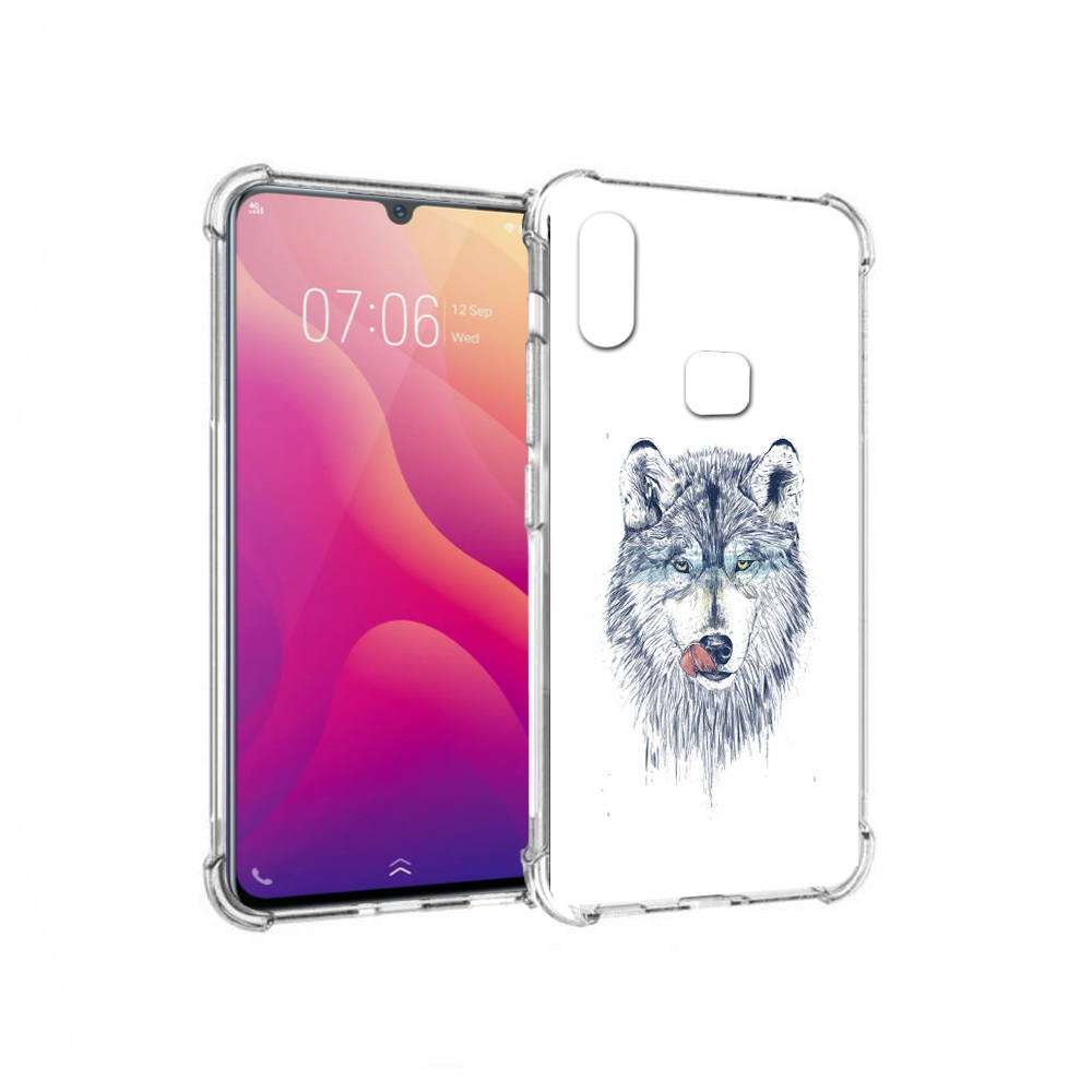 

Чехол MyPads Tocco для Vivo V11i голодгый волк (PT119353.424.292), Прозрачный, Tocco