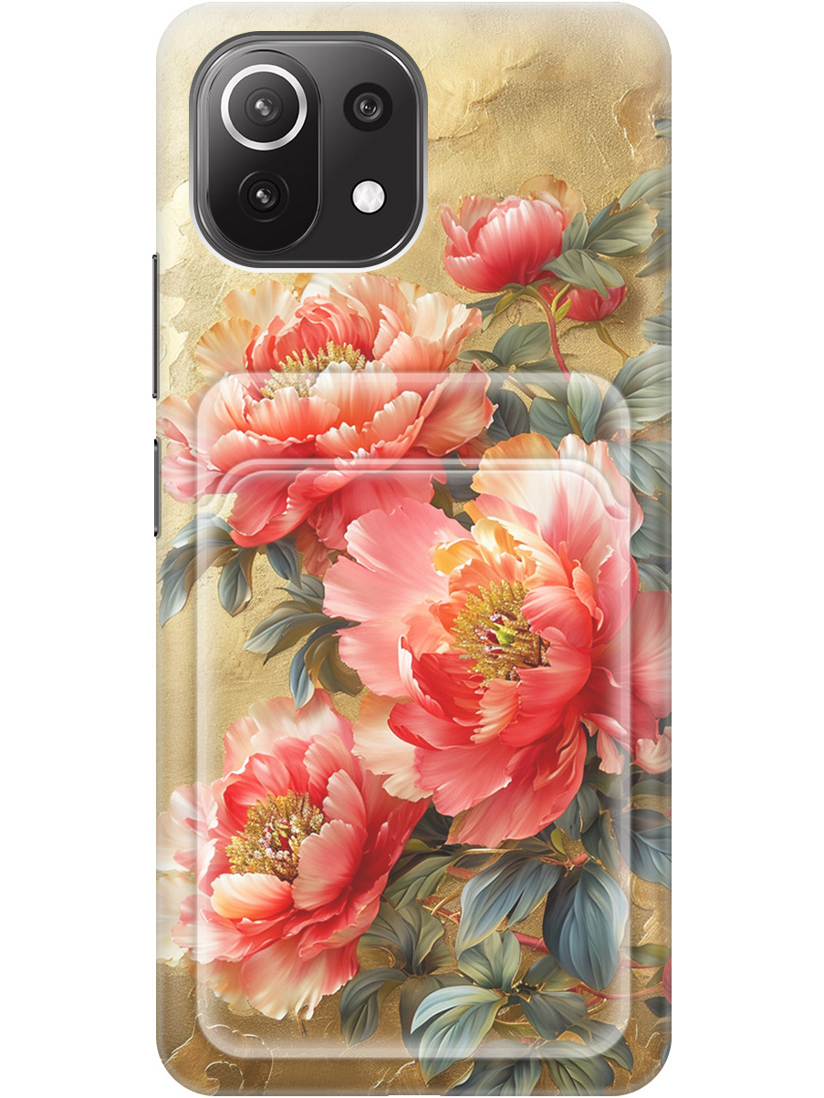 

Силиконовый чехол на Xiaomi Mi 11 Lite / 11 Lite 5G с принтом с карманом для карты 816806, Прозрачный;зеленый;золотистый;красный, 725173323