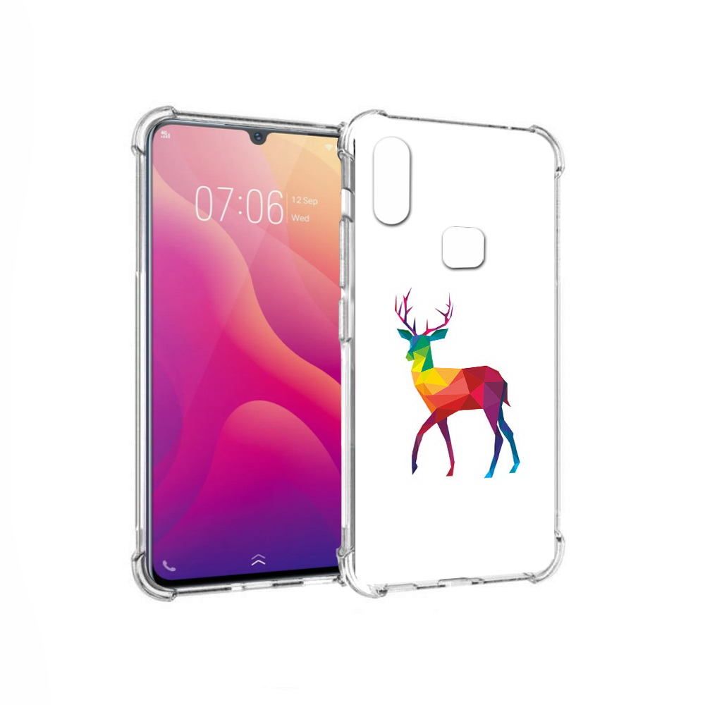 

Чехол MyPads Tocco для Vivo V11i геометрический олень (PT119353.424.286), Прозрачный, Tocco