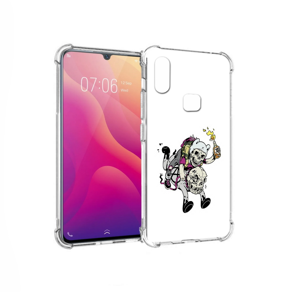

Чехол MyPads Tocco для Vivo V11i время приключений скелеты (PT119353.424.277), Прозрачный, Tocco
