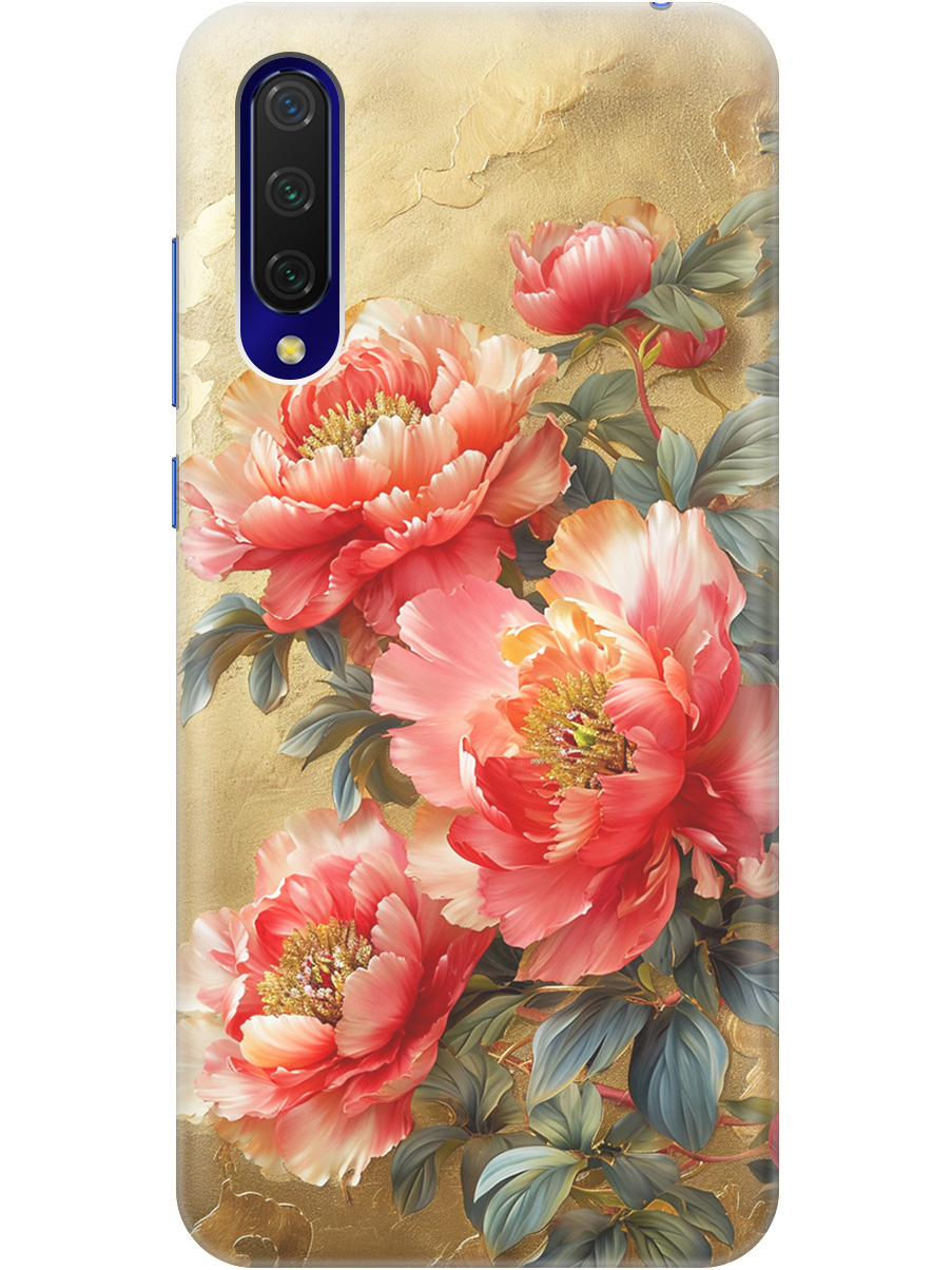 

Силиконовый чехол на Xiaomi Mi 9 Lite / CC9 с принтом "Винтажные пионы", Прозрачный;зеленый;золотистый;красный, 721722523