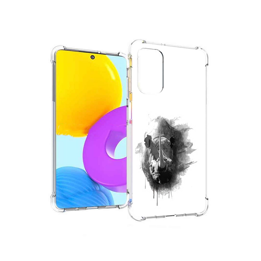 

Чехол MyPads Tocco для Samsung Galaxy M52 5G носорог (PT226932.542.523), Прозрачный, Tocco